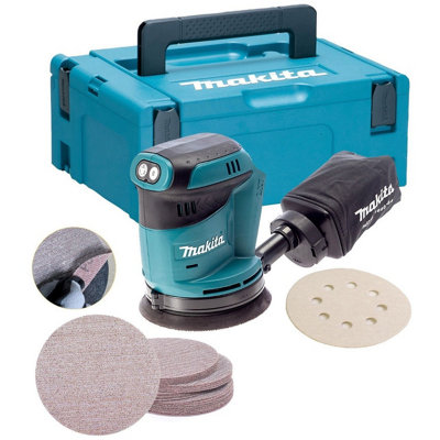 Makita Dbo180Zj 18V Lxt Random Orbital Sander 125mm + Makpac Case + 25 Mesh from B&Q