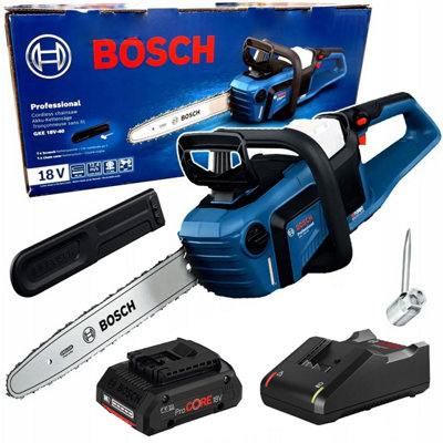 Bosch Professional Gke 18V-40 18V Biturbo Brushless Chainsaw 40Cm + 4Ah Pro Core from B&Q