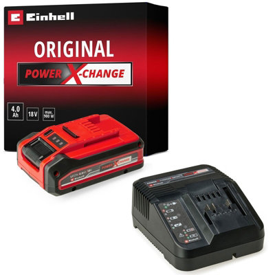 Einhell Professional 18V 4.0Ah Plus Battery + Fast Charger Pxc Starter Kit from B&Q