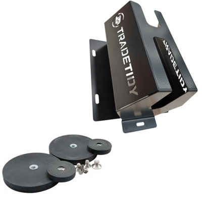 Tradetidy Adhesive Tape HolderBlack + Tt-Magkit Magnetic Mounting Kit Tt-Atb from B&Q