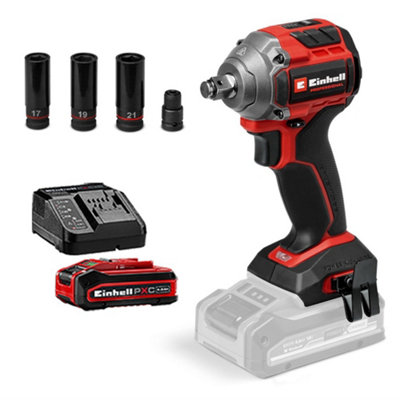 Einhell Professional Brushless 18V Impact Wrench 260Nm Tp-Cw + 4Ah Kit from B&Q