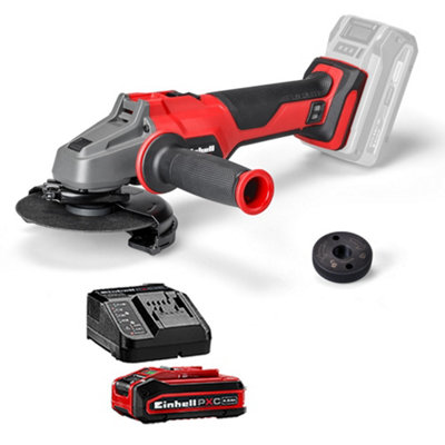 Einhell Professional Axxio 18/125 125mm Brushless 18V Angle Grinder + 4Ah Kit from B&Q
