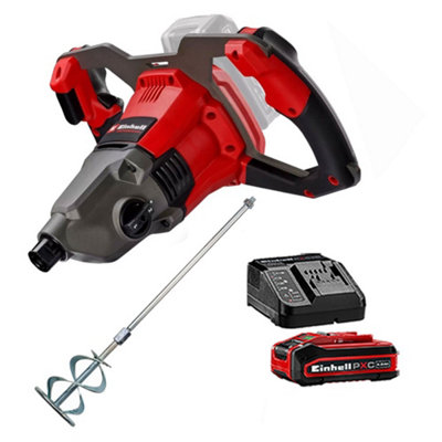 Einhell Professional Pxc 18V Cordless Paint Mortar Mixer Tp-Mx 18-2 + 4Ah Kit from B&Q