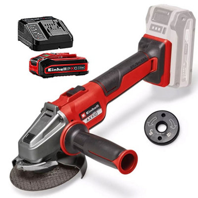 Einhell Professional 18V Cordless Brushless Angle Grinder 115mm + 4Ah Kit from B&Q