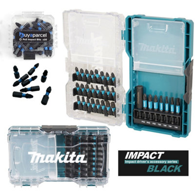 Makita E-22919 32 Pc Black Impact Screw Bit Set In Plastic Case from B&Q