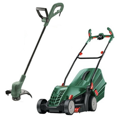 Bosch Electric Lawnmower Universalrotak 37-565 Rotary Mower & Grass Trimmer from B&Q