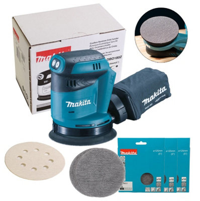 B&Q -  Dbo180Z 18V Lxt Lithium Ion Random Orbital Sander 125mm Body + 30 Mesh