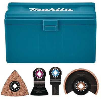 Makita Starlock Multi Tool 4Pc Tile Set Plunge Segment Blade Dtm52 Dtm51 + Box from B&Q