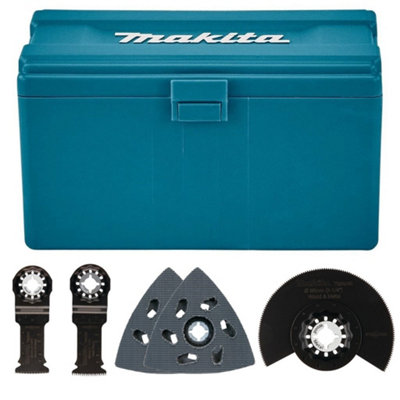Makita Starlock Multi Tool 5 Pc Carpentry Set Plunge Segment Blade Dtm52 + Box from B&Q