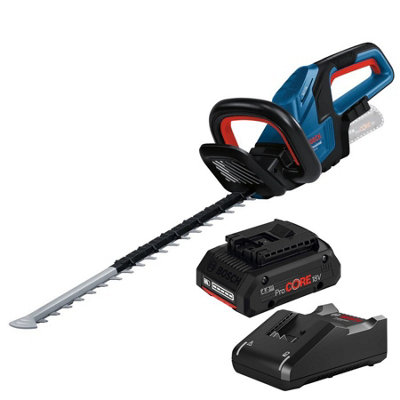 Bosch Ghe 18V-50 18V Pro Cordless Brushless Hedge Trimmer 50Cm 1 X 4.0Ah Procore from B&Q