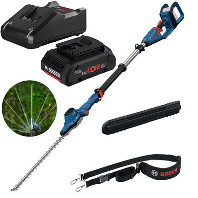 Bosch Professional 18V Cordless Pole Hedge Cutter Ghe 18V-50 Tp 1X4Ah Procore from B&Q