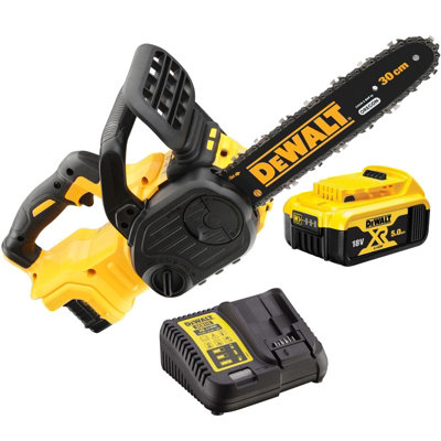 Dewalt Dcm565M1 18V Xr 30Cm Cordless Chainsaw Brushless1 X 5.0Ah Battery from B&Q
