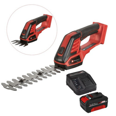 Einhell 18V Cordless Garden Pruner Hedge Cutter Grass Shear + 4Ah Charging Kit from B&Q