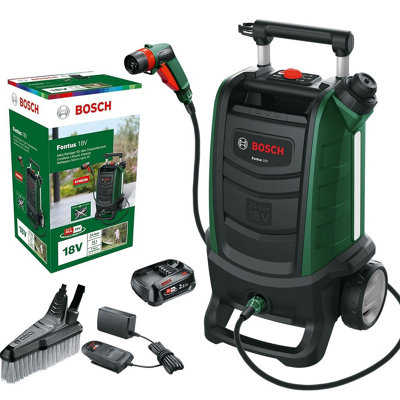 Bosch 06008B6102 Cordless 18V Outdoor Cleaners Fontus + 2.5Ah Battery Kit Bosch Power For All from B&Q