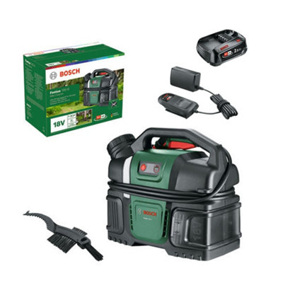 Bosch 06008B6200 Cordless 18V Pressure Cleaner Fontus Bike Cleaner 2.5Ah BatteryBosch Power For All from B&Q
