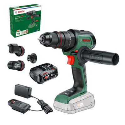 Bosch 06039E2103 18V Combi Drill Advancedimpact 4 Quicksnap Chuck 2.5Ah BatteryBosch Power For All from B&Q