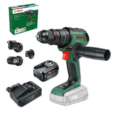 Bosch 06039E2103 18V Combi Drill Advancedimpact 4 Quicksnap Chuck + 4Ah BatteryBosch Power For All from B&Q