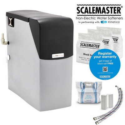 Kinetico Scalemaster Softline Sl-Twin Tank Non Electric Water Softener 22mm + Block Salt from B&Q