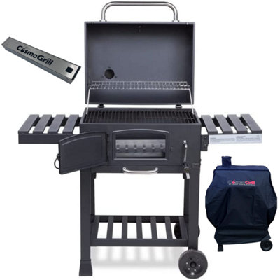 Cosmogrill Outdoor Xl Smoker Charcoal Barbecue For Garden With CoverAnd Smoker BoxInc Weekend Delivery from B&Q