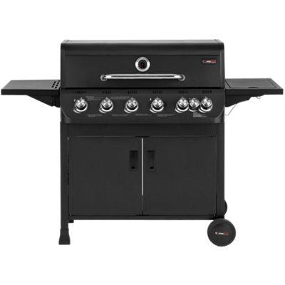 NewCosmogrill Emberr 7 Gas Burner Bbq 6+1 Barbecue GrillPropane Gas Regulator Hose Side-BurnerInc Weekend Delivery from B&Q