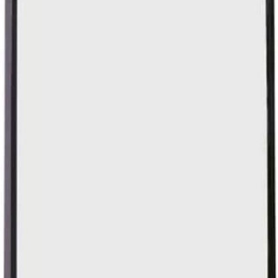 Deenz Full Length Camden Black Curved Metal Wall Mirror Aluminium Frame Home Décor Bedroom Living Room (40X120Cm) from B&Q
