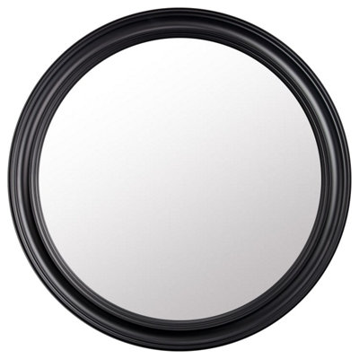 Deenz Traditional Bold Round Mirror Stylish Statement & Brighten Piece Timeless Decoration For The Home Framed Border 50 Cm Dia. from B&Q