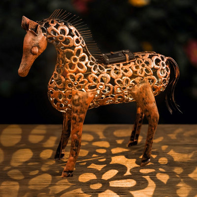 Marco Paul Solar Led Horse Silhouette Garden Ornament from B&Q