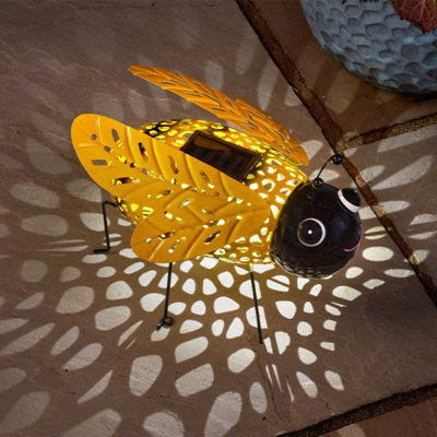 Marco Paul Yellow Bee Solar Light Garden Ornament from B&Q