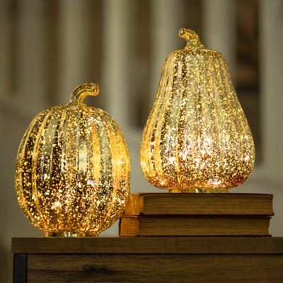 Marco Paul Autumn Pumpkin & Squash Led Ornament Set from B&Q