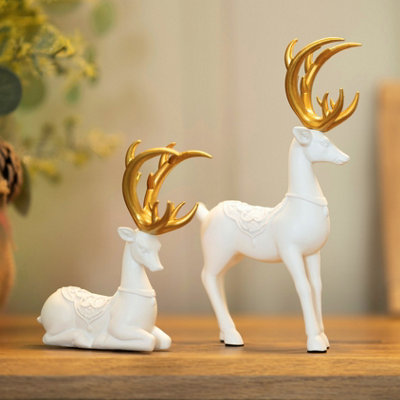 Marco Paul 2Pc Christmas Reindeer Decoration Set from B&Q