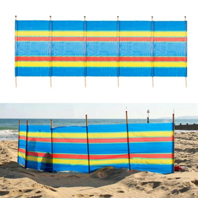 Marco Paul Heavy Duty Multicolour Garden WindbreakerWindbreaker For BeachCaravan Camping from B&Q