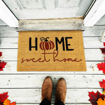 Marco Paul Non Slip Door MatAutumn Home Sweet Home from B&Q