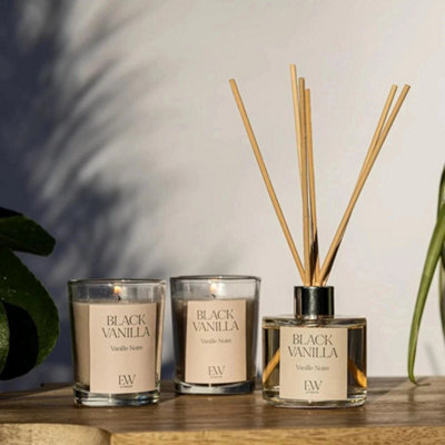 Marco Paul Scented Candles & Diffuser Gift SetBlack Vanilla from B&Q