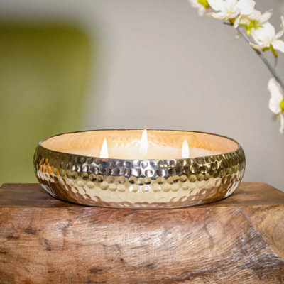 Marco Paul Scented 3 Wick Candle DishSilver from B&Q