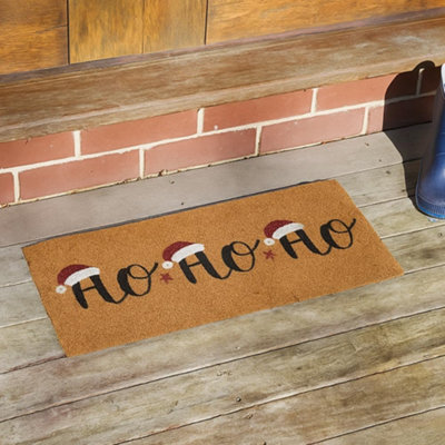 Marco Paul Christmas 'ho Ho Ho' Door Insert Mat from B&Q