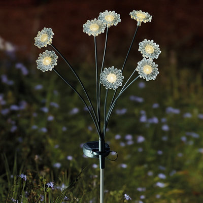 B&Q Light Garden Mile Stem Flower Solar Size 8