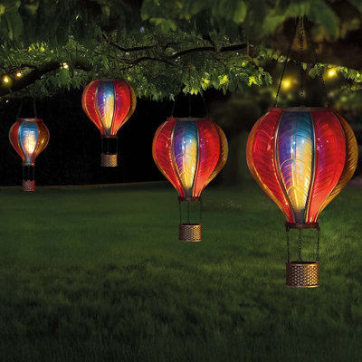 Marco Paul Solar Powered Hot Air Balloon Garden Lantern from B&Q