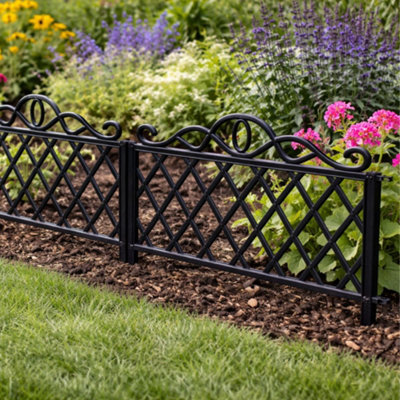 Marco Paul Black Garden Fence Panel from B&Q