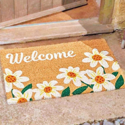 Marco Paul Large Non Slip Door Mat Weatherproof Coir Welcome Mat from B&Q