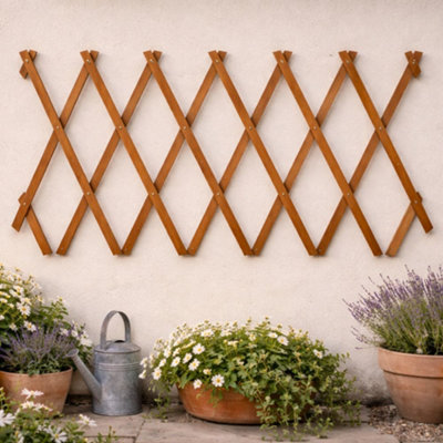 Marco Paul 180Cm X 30Cm Heavy Duty Expanding Wooden Trellis from B&Q