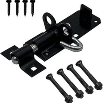 Marco Paul 4'' Black Brenton Bolt from B&Q