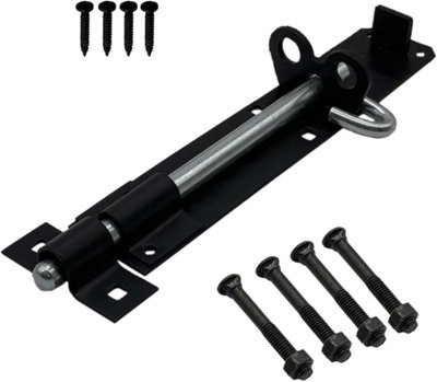 Marco Paul 8'' Black Brenton Bolt from B&Q