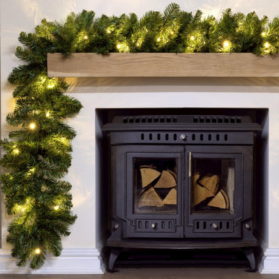 Christmas Tree World The 270Cm Pre-Lit Arbor Vitae Garland from B&Q