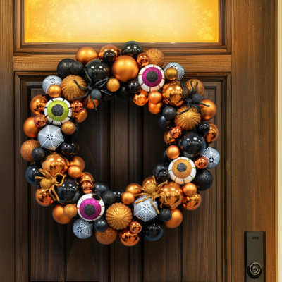 Christmas Tree World 40Cm Halloween Bauble WreathEyeball from B&Q