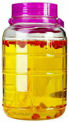 ATEK Glass Jar 10L Airtight Food Storage Container Premium Transparent Pickle Jar Large Kitchen Preserving Jar With Lid Pantry Jarsr from B&Q