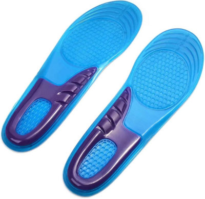 ATEK Gel Insoles For Men & WomenComfort Jelly Shock Absorbing Insole With Arch Support Pain Relief And Cushioning Foot Inserts Small from B&Q