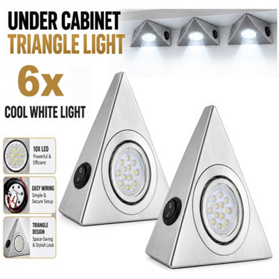 Atek Triangle Led Spot Lights - Silver - Image 3