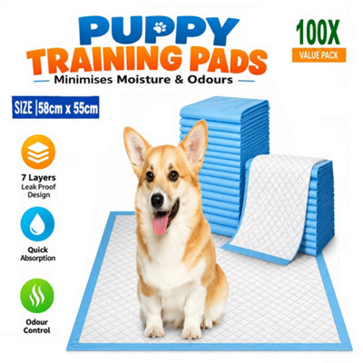 Atek 100 Pack Puppy Training Pads - Blue - Image 3