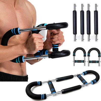 ATEK Twister Arm Chest Exerciser Equipment Resistance Level 40-100 Lbs For Men & Women Detachable Power Twister Chest Workout Equipment from B&Q