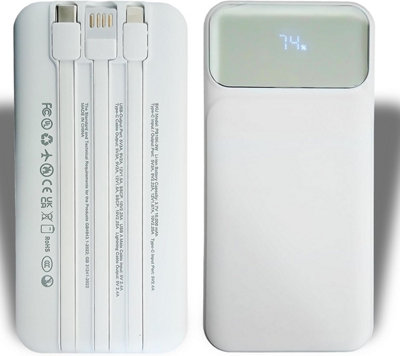 ATEK Power Bank Fast Charging 10000MahCapacity 3.7V Fast Charging For LaptopPhoneTablet from B&Q